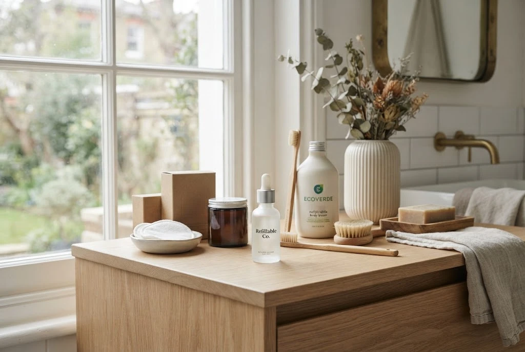 Sustainable Beauty: A Practical Guide for UK Shoppers Sustainable beauty products with eco friendly skincare packaging