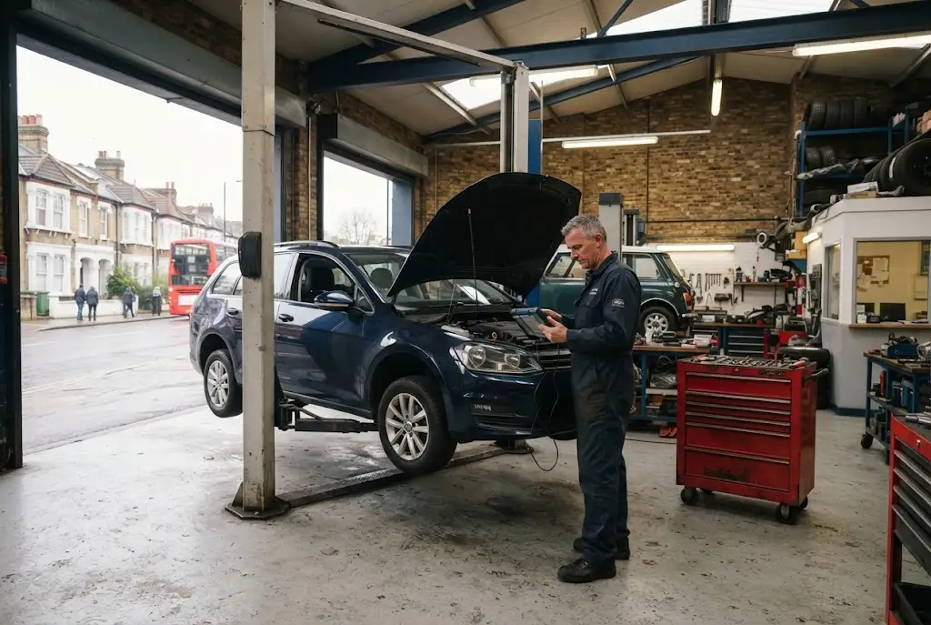 Auto repair services at an independent London garage