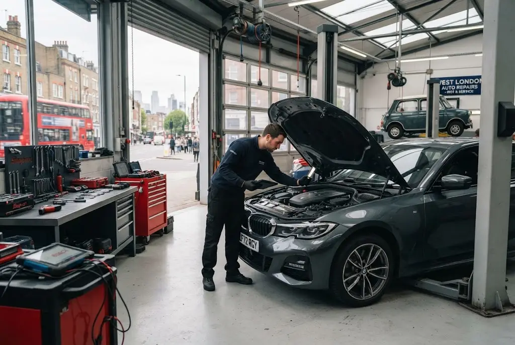 Car service cost in London at a professional city garage